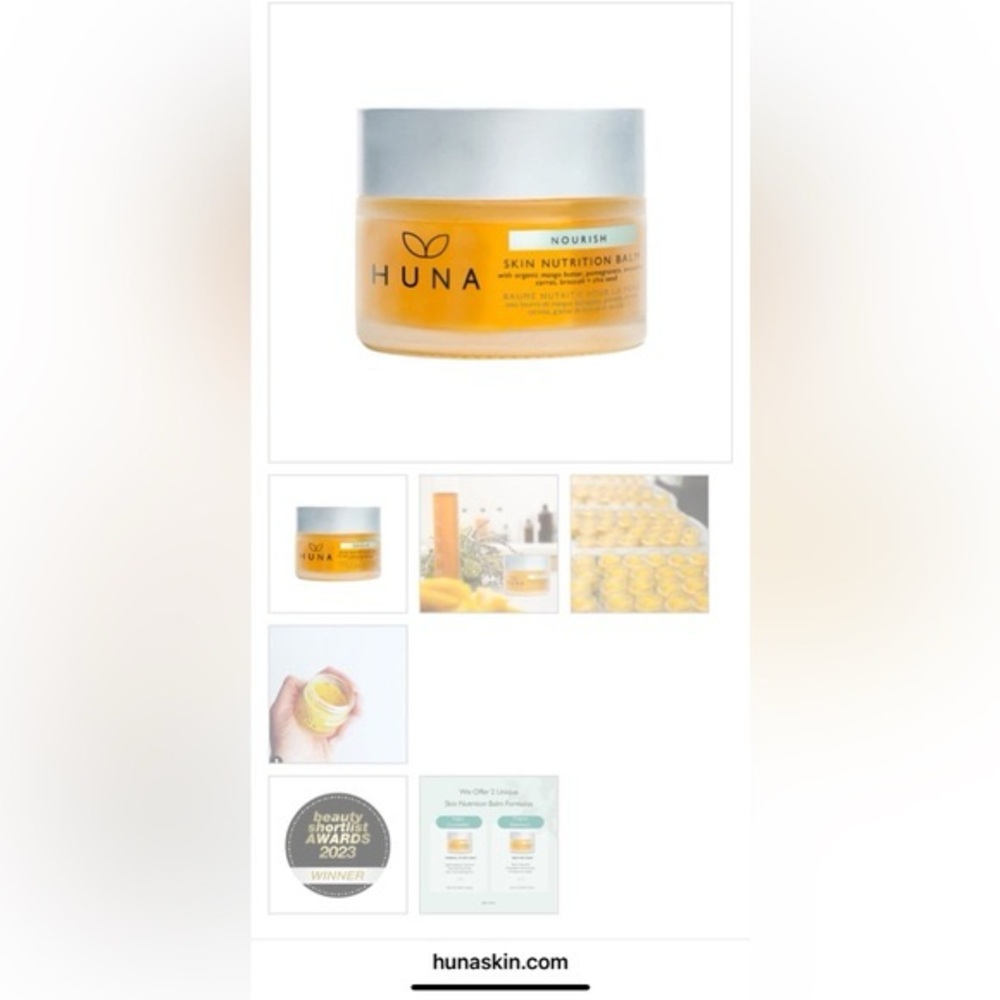HUNA SKIN Nourish Skin Nutrition Balm Original Beeswax For Very Dry Skin - Picture 4 of 10
